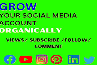 grow and promote your instagram, tiktok, x, youtube, facebook real follower
