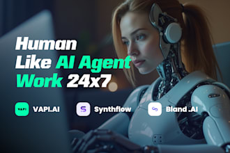 build a human like ai voice agent using vapi, bland and synthflow