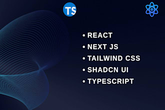 build a modern react front end using nextjs and typescript