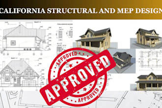 create architectural, building regulation drawings, structural and mep design
