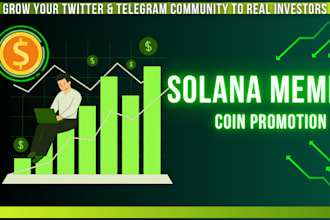 do telegram promotion twitter marketing for crypto solana memecoin nft promotion