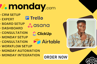 set up notion template design monday clickup monday crm monday com notion expert