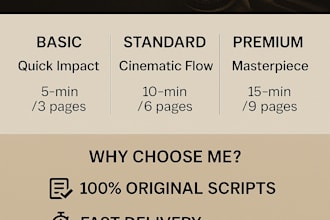 write emotional and cinematic scripts for your videos