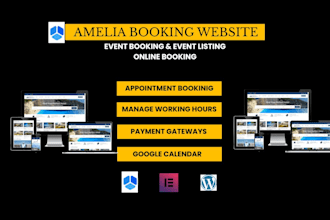 install amelia booking  plugin and create appointment booking website