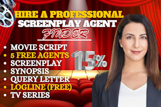 find top agents for movie script screenplay free synopsis query letter tv pilot