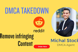 send dmca takedown notice to remove infringement from reddit
