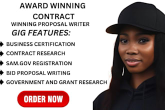 craft government contract proposal writing, grant application, and rfp, rfq