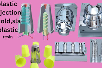 custom 3d mold design silicone mold plastics, resin mold for 3d printing