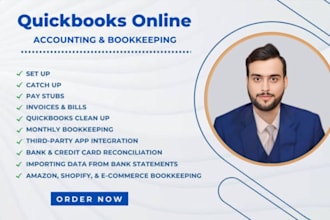 setup, cleanup and do bookkeeping in quickbooks online and xero