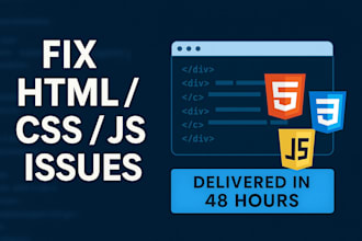 fix html, css and javascript issues
