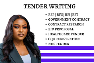 bid UK tender, rfp rfq tender, full cqc registration, tender proposal, contract