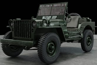 craft 3d game car, armor tank, military vehicle,  rig, 4k texture, animation