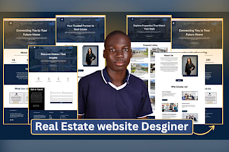 design custom luxury real estate realtor, broker, and real estate website on wix