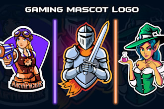 design a unique gaming mascot for your dnd champion or esport team
