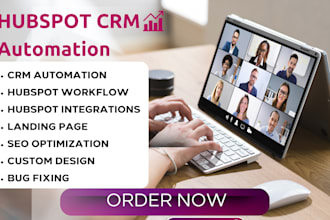 hubspot CRM hubspot website landing page hubspot automation workflow wordpress