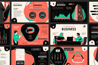 design and redesign high converting pitch decks and visual slides on powerpoint