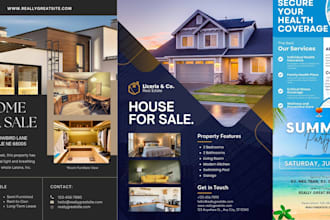 design real estate credit repair business marketing open house instagram flyer