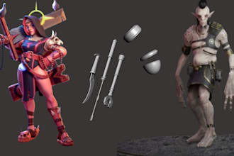 create custom 3d model of animals, vehicles, characters, and 3d printable object