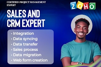 zoho expert in zoho CRM, CRM plus, salesiq, campaign, bigin, social, form, ai
