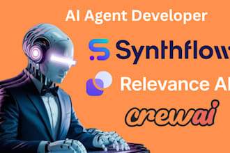 build powerful ai agents using synthflow relevance ai and crew ai