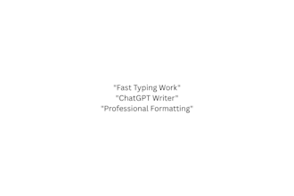 do fast typing, word to PDF conversion, and formatting work