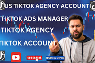 create US tik tok agency account, tik tok ads manager