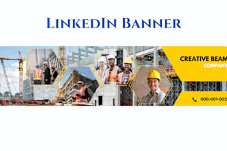 design outstanding linkedin banners for you
