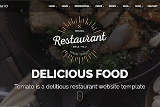 design a restaurant website, wordpress restaurant website with a online ordering
