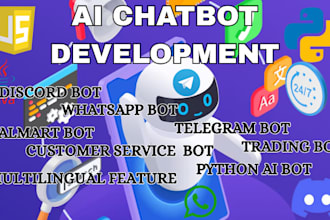 build ai chatbot discord bot whatsapp ai chatbot python telegram bot trading bot