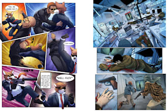 draw cartoon comic book art graphic novel illustration manga comic book artist