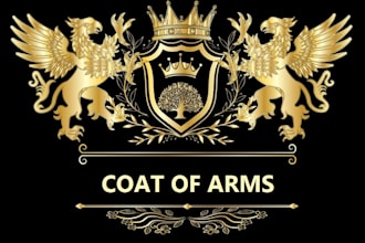 do luxury regal heraldic family crest coat of arms logo or any graphic design