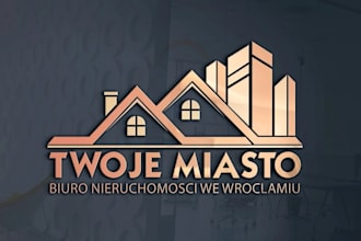do real estate, property, mortgage, home, building, construction logo design