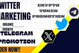 crypto twitter marketing and management expert real followers telegram promotion
