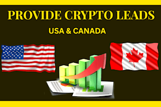 provide crypto leads  in USA and canada