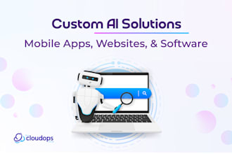 create ai mobile apps websites and software