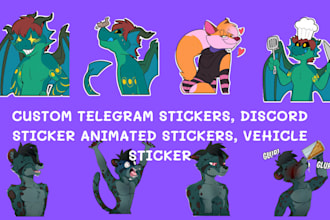 draw custom furry sticker nsfw nft art crypto animated telegram discord sticker