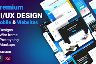 create professional UX UI designs wireframes and prototypes in figma