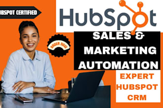setup hubspot crm, hubspot va, workflow maketing automation, hubspot sales