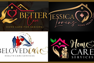 home care healthcare medical logo, home care website, homecare bronchure, flyer