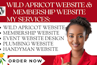 build wild apricot membership website event handyman plumbing website redesign
