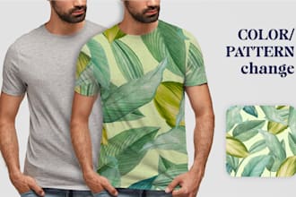 custom change the color, pattern, and texture of fabric