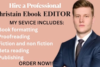 format christian book prayer journal line editing daily devotional ghostwrite
