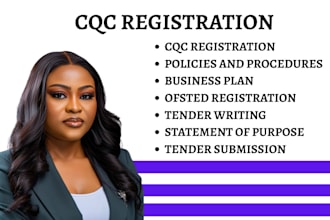 do full cqc and ofsted registration, write policy and procedures, electrical