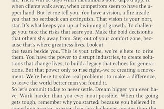 write a persuasive speech that leaves a lasting impression