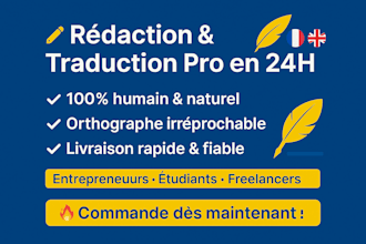 rédaction et traduction pro