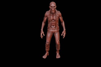 do stunning 3d creature, characters with pbr texture, uv map, ue5 rig, animation
