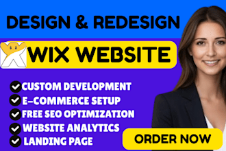 do wix website design, redesign wix website, wix online store