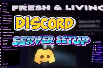 set up a custom discord server for any community type within 24h