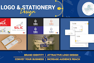 design professional business logo, letterhead, card