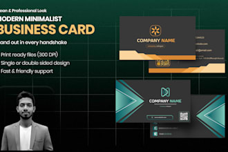 design a modern minimalist business card